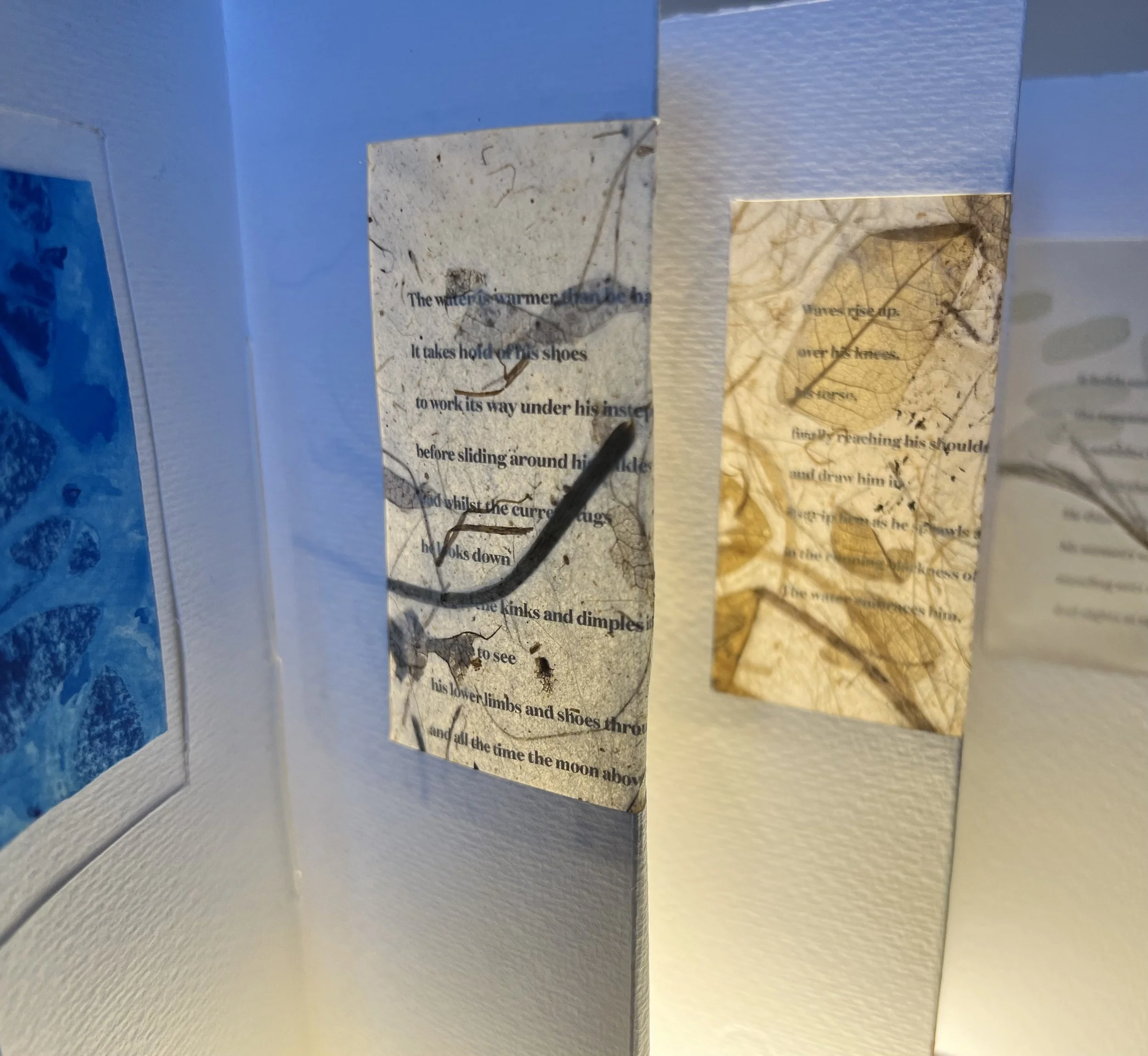 Detail from Artists' Book Companion Piece, 'Will You Stay No Longer?'