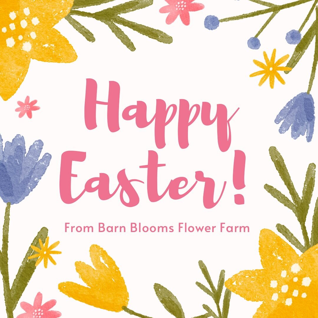 Happy Easter Weekend! 🐣

We will not have flowers at the flower stand this Easter, but are on track for field tulips to be blooming in just a few short weeks 🌷

Flower subscription members be on the look out for an introductory email coming your wa