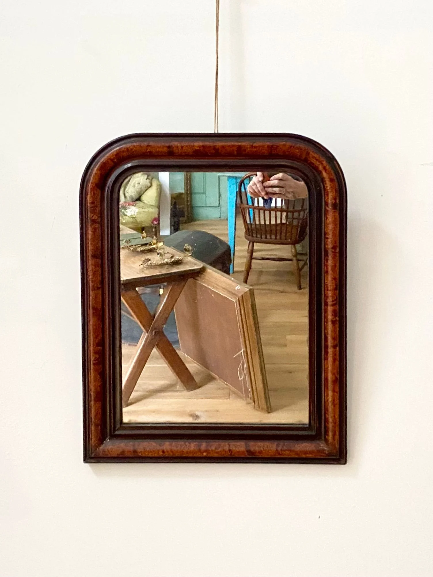 19th Century Louis Philippe Tortoiseshell Cushion Mirror