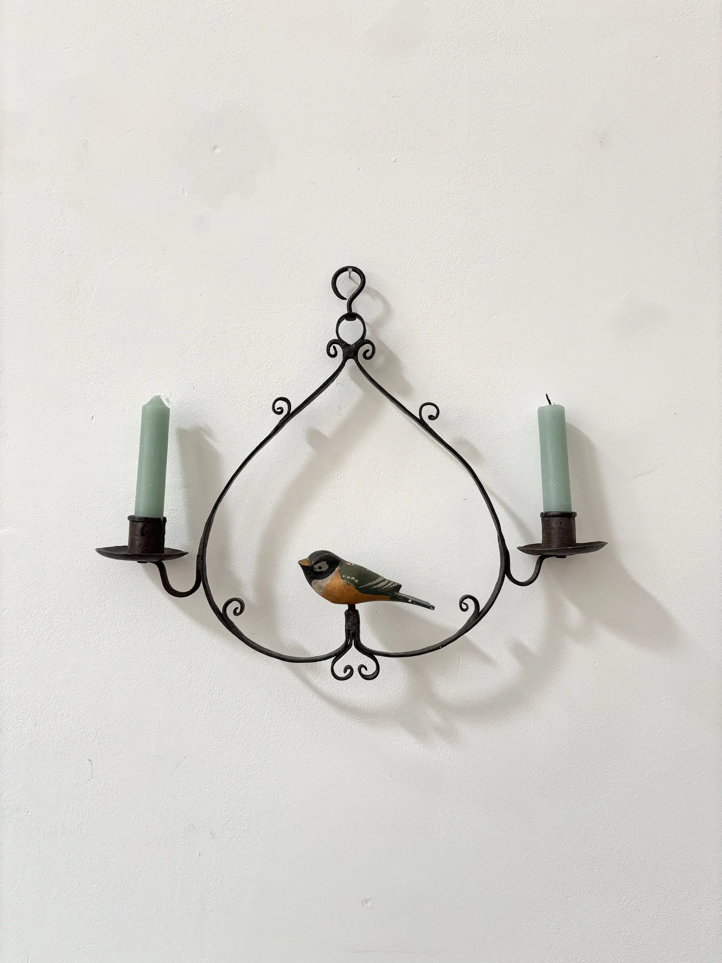 American Folk Art Hanging Sconce