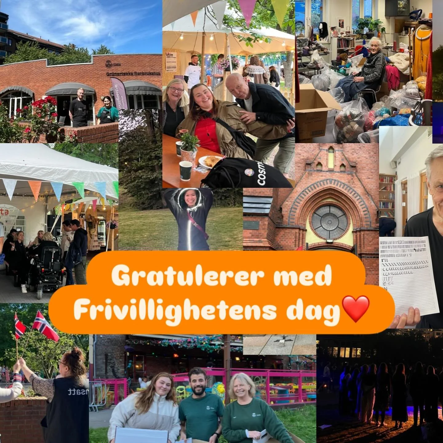 Gratulerer med Frivillighetens dag! 💛🌟

I dag feirer vi alle dere fantastiske frivillige, og spesielt for oss dere frivillige i bydel Gr&uuml;nerl&oslash;kka som hver uke skaper mer aktivitet, inkludering, samhold og glede i n&aelig;rmilj&oslash;et