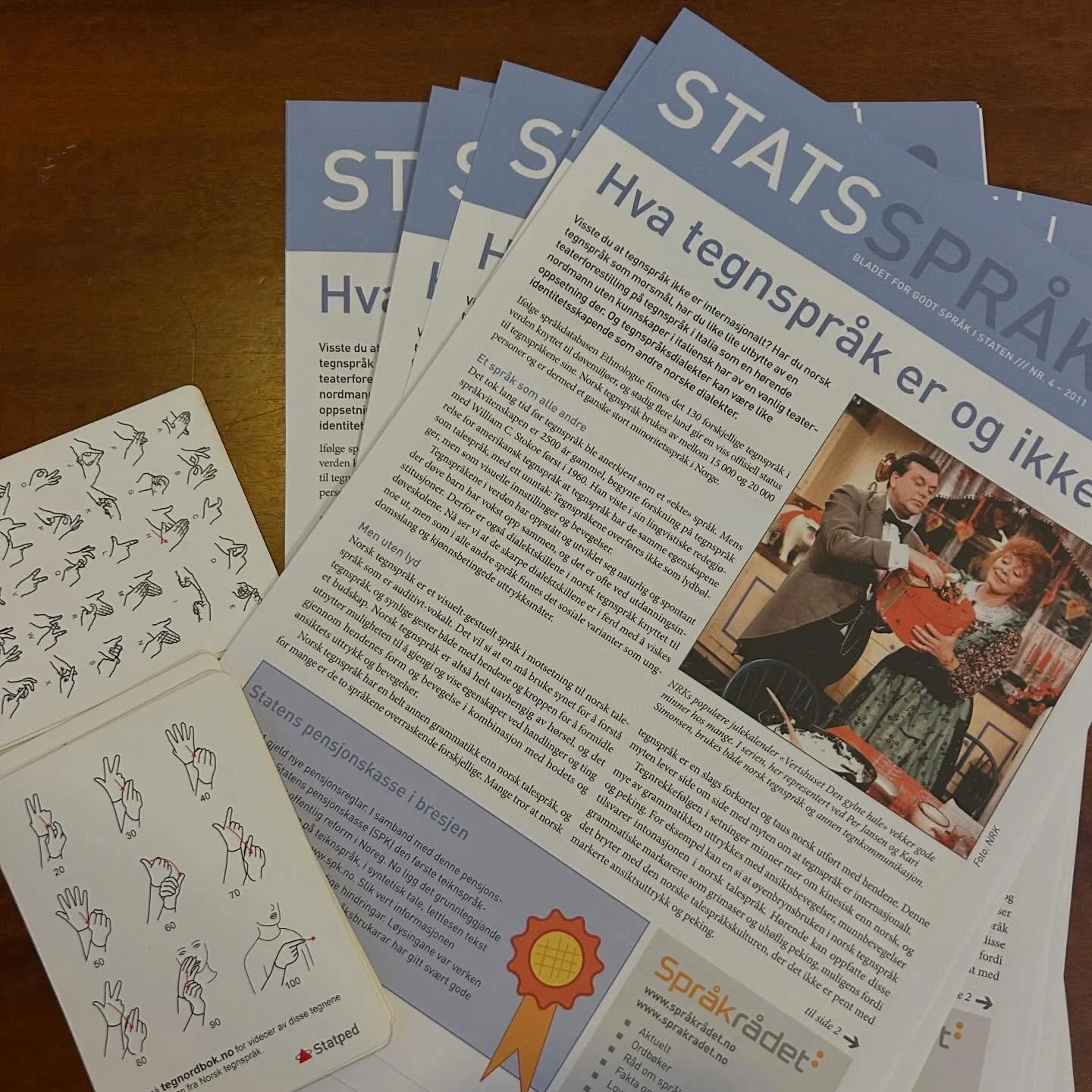 I dag har vi hatt lynkurs i tegnspr&aring;k sammen med Eva fra Oslo D&oslash;ves Frivilligsentral! Dette er et samarbeidsprosjekt med Norges D&oslash;veforening Oslo🫶

Tuuusen takk for et morsomt og l&aelig;rerikt kurs! Eva tegnet for oss hele kurse