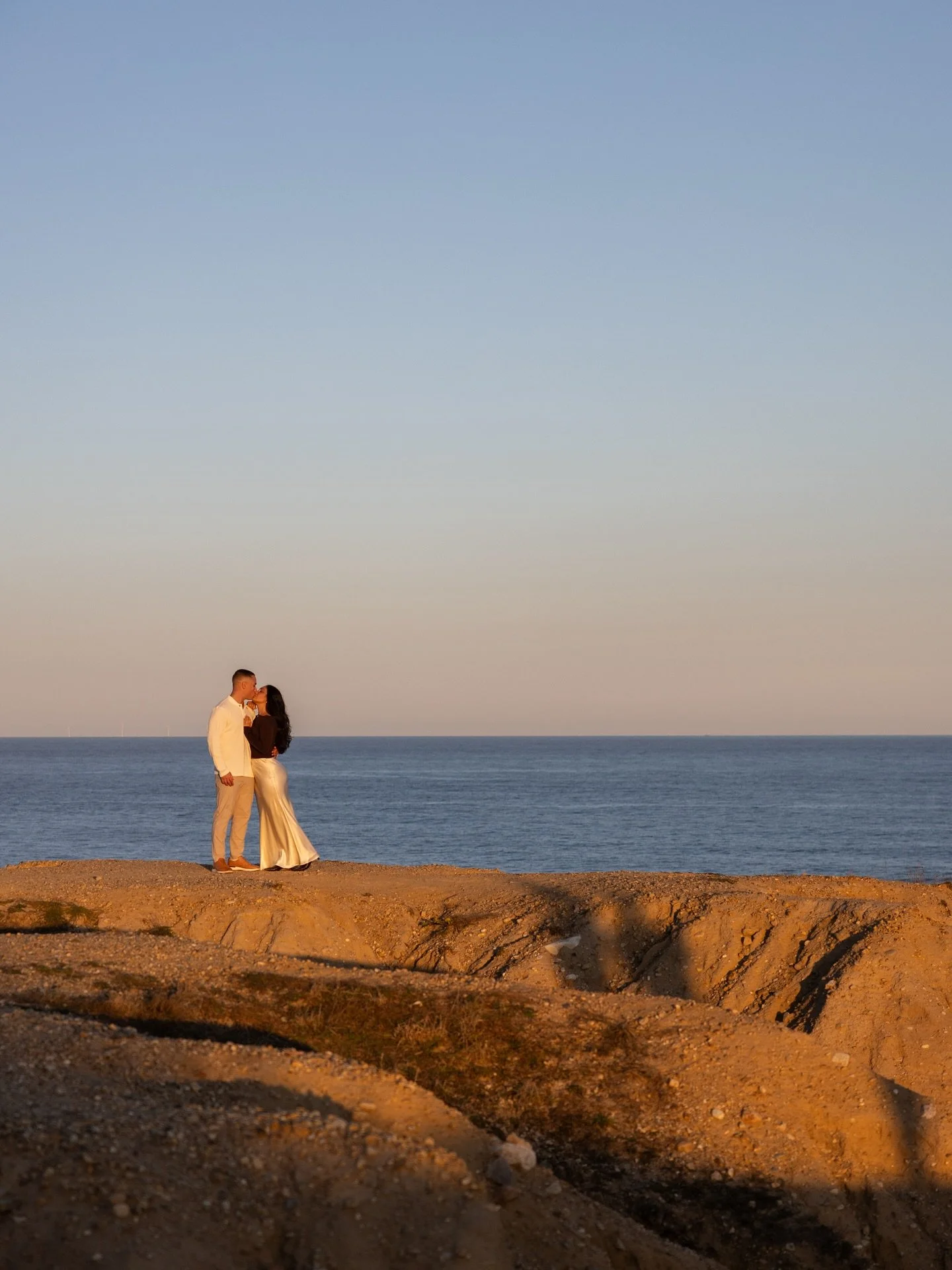 Engaged on the bluffs of Montauk 🤍