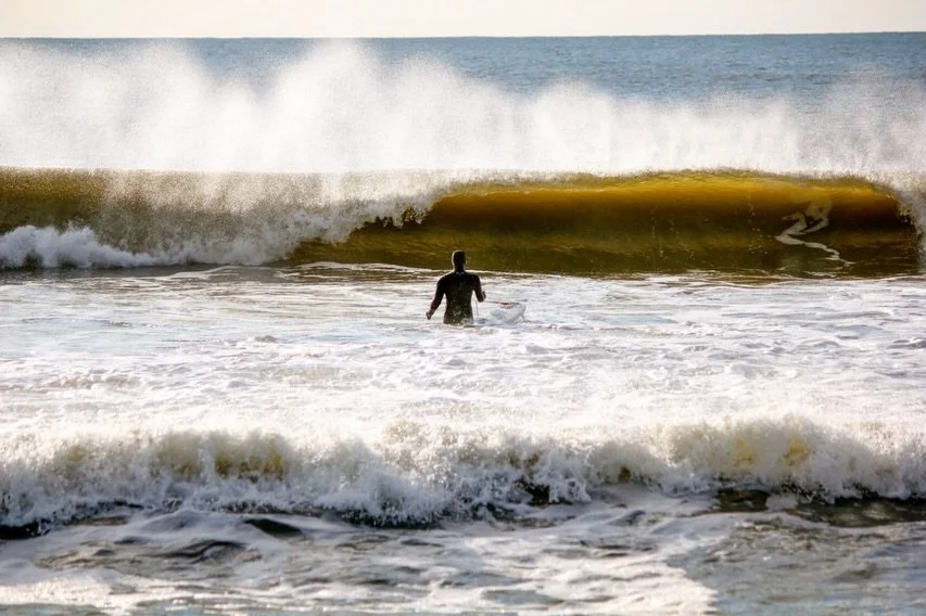 Winter Surf at Atlantic 

Oldie but a goodie! Back in high school during the winter I would love to go down to the ocean and take photos of my friends winter surfing (wasn&rsquo;t much else to do!)

The low sun in the sky makes for great lighting, es