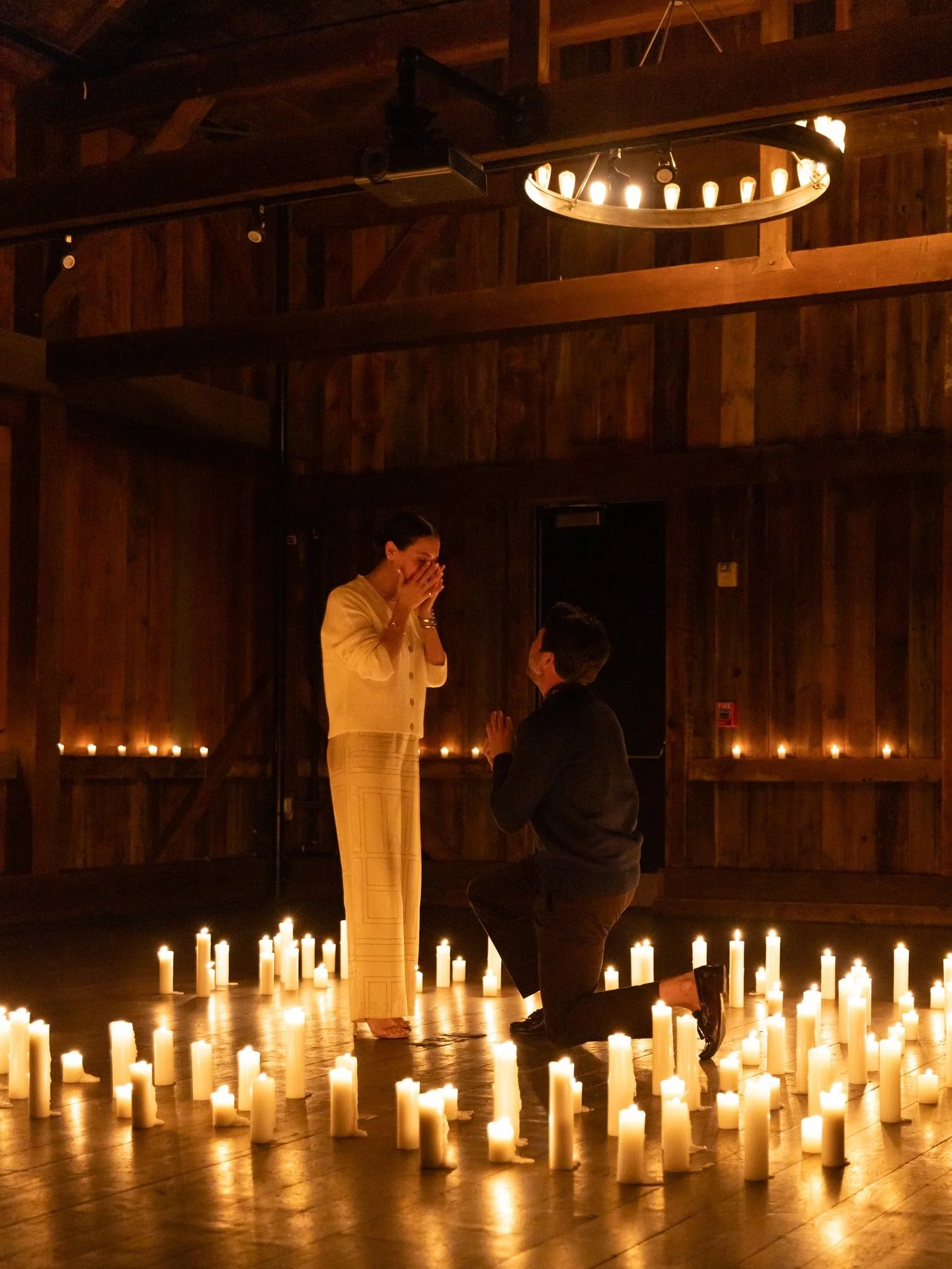Annie &amp; Mike say yes to forever 💍 ✨🕯️