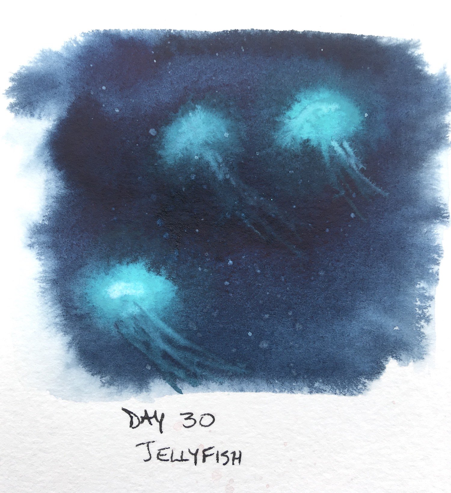 Jelly fish watercolour