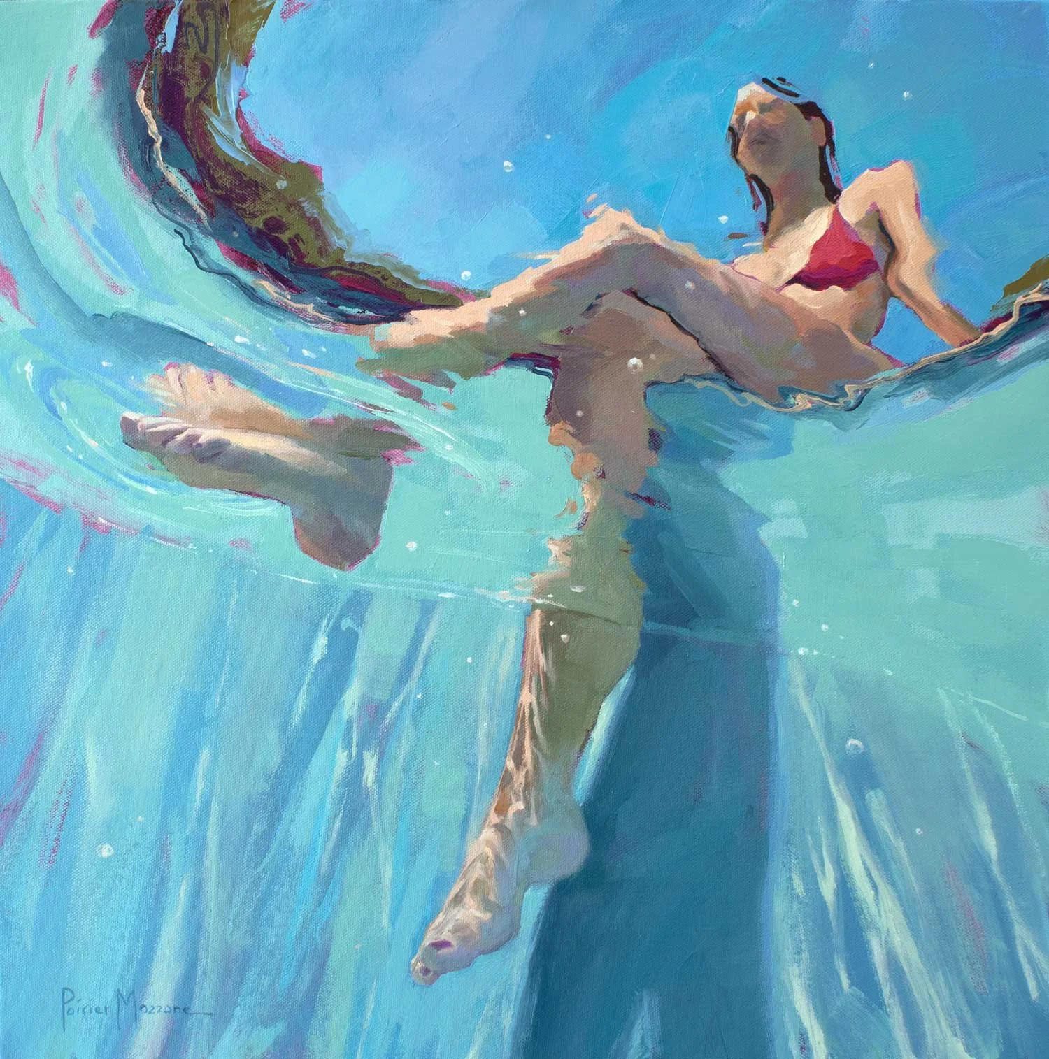 The Lookout, Oil on canvas, 20" x 20", Private collection