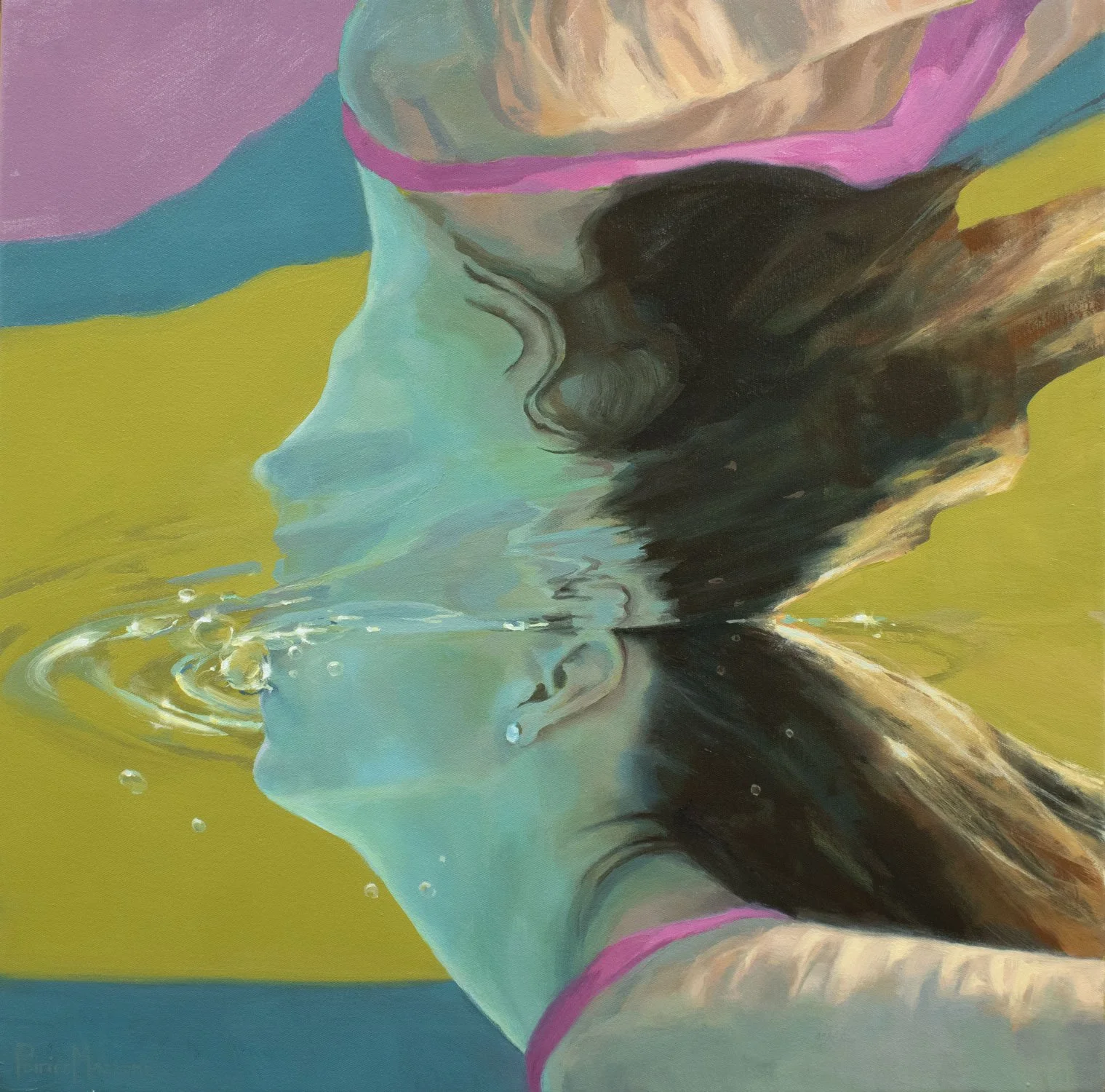 Crest, Oil on canvas, 24" x 24", $3900,  Maine Art Hill