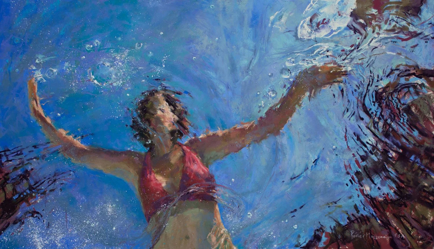 Opus, Pastel, 14" x 24", Private collection