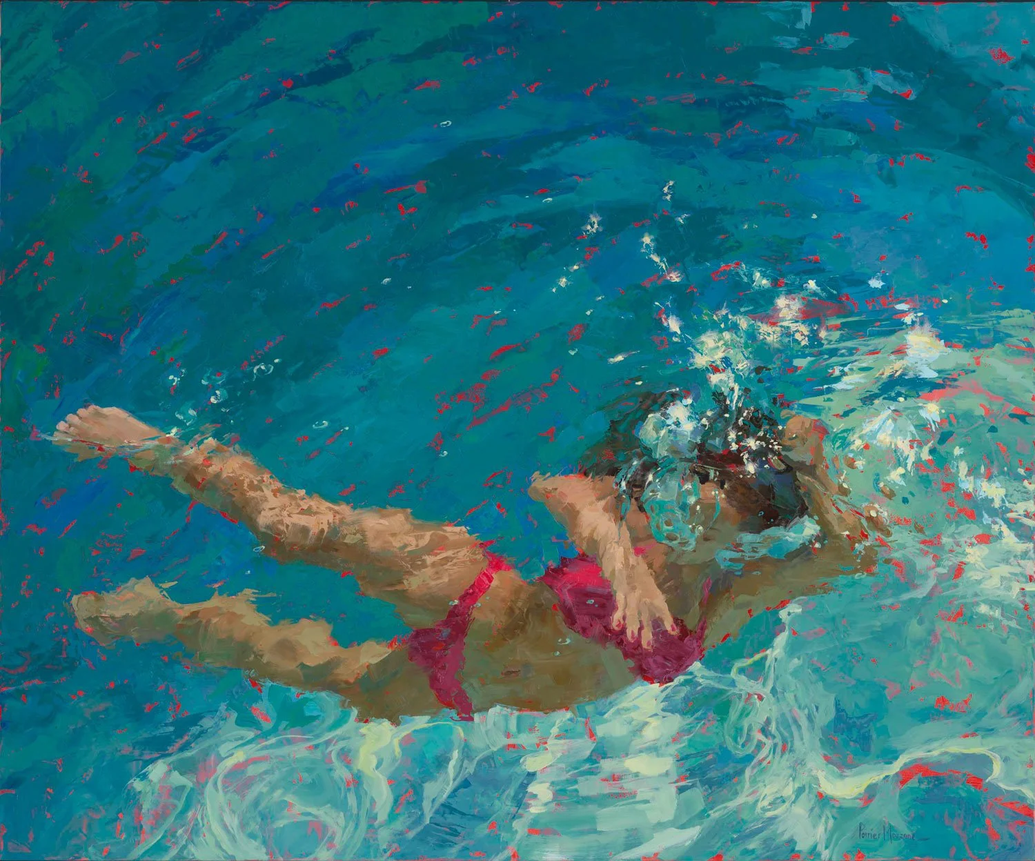 Unfurl, Oil on canvas, 30" x 36", Private collection