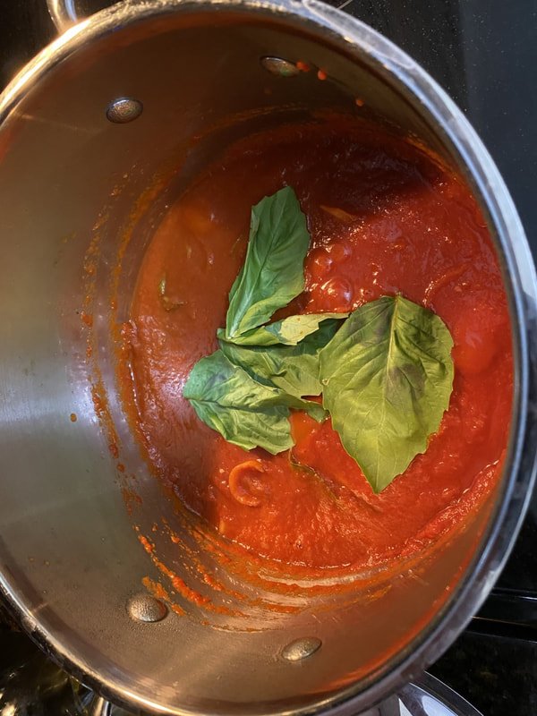 Add fresh basil into your sauce.