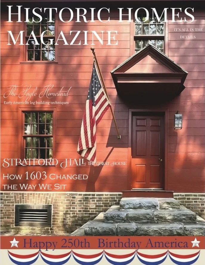 Sneak peak of the front cover of our Summer '26 issue . . . Coming Soon!
Enjoy
Sheila xo
#historichomesmagazine #summer26 #oldhouses #4thofjulycelebration #america250
