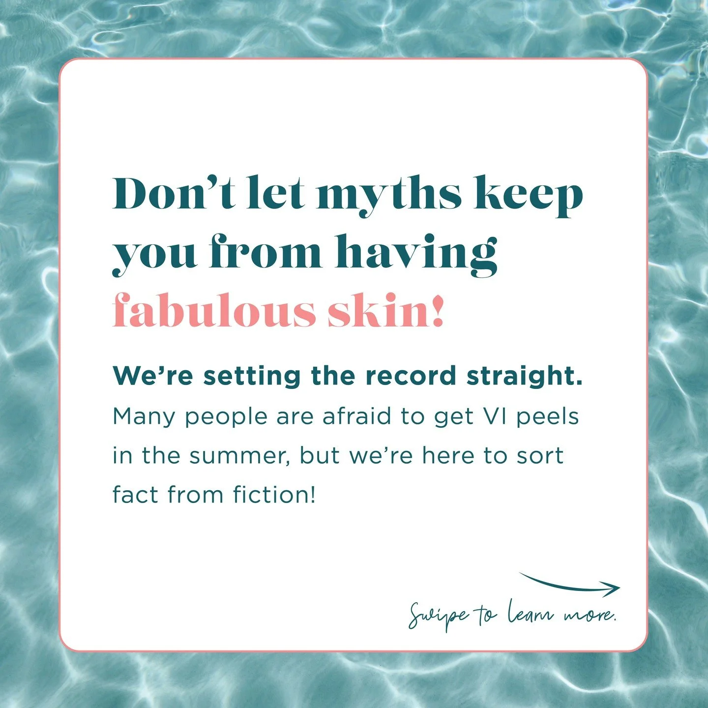 Fact or Fiction: Summer edition ☀️

Think you have to wait until after summer to treat body skin concerns? Think again.

We&rsquo;re now offering VI Peel Body&mdash;a medical-grade treatment designed to target acne, discoloration, and uneven texture 