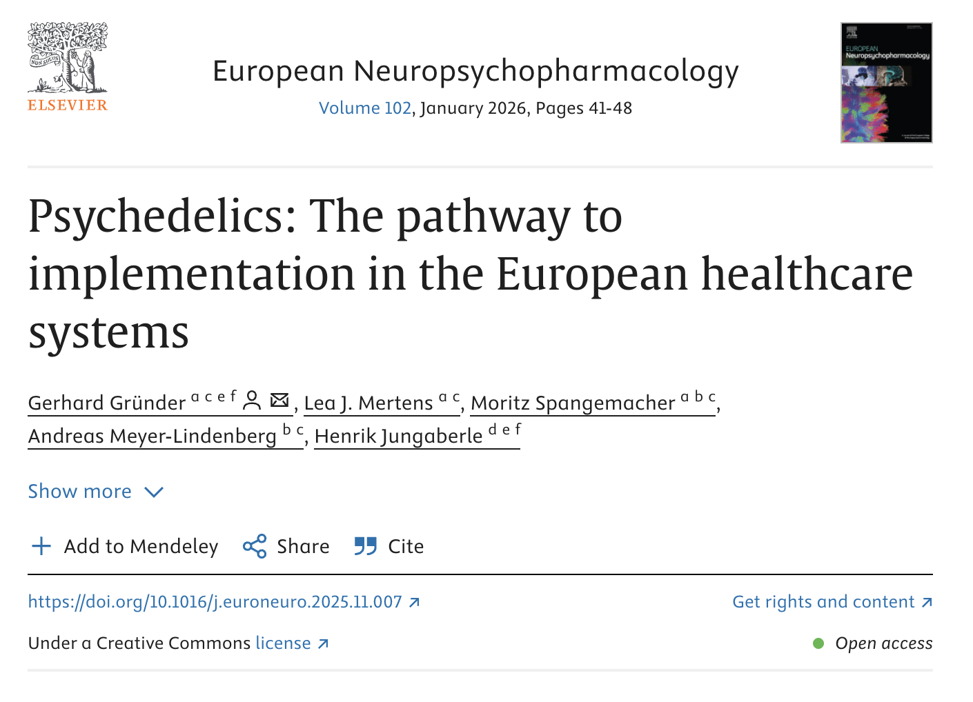 What Europe’s health systems will require to implement psychedelic therapies