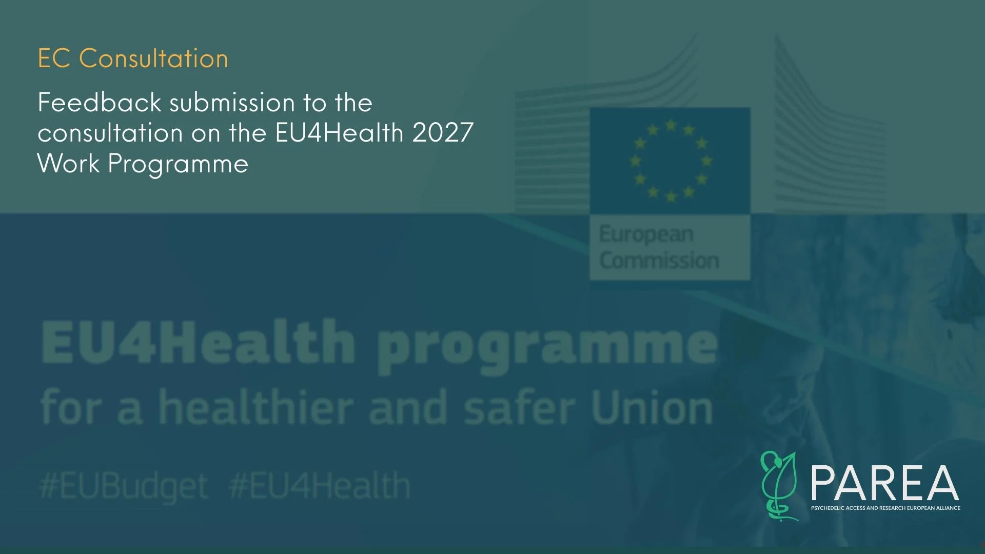 PAREA responds to consultation on EU4Health 2027 Work Programme