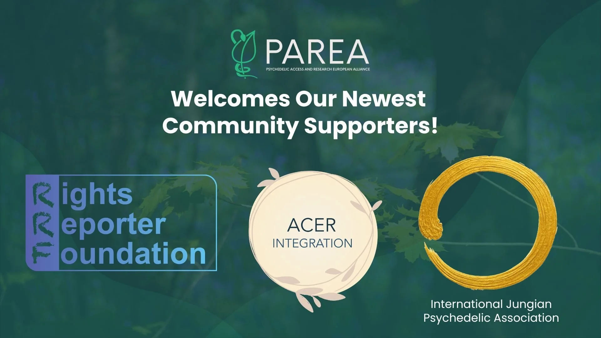 Welcoming three new Community Supporters to our network