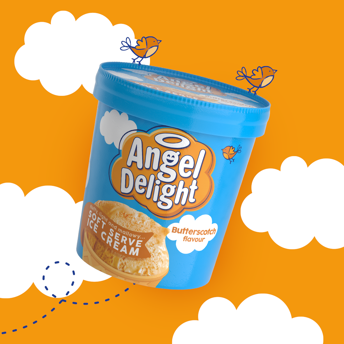 Angel Delight Ice Cream Butterscotch