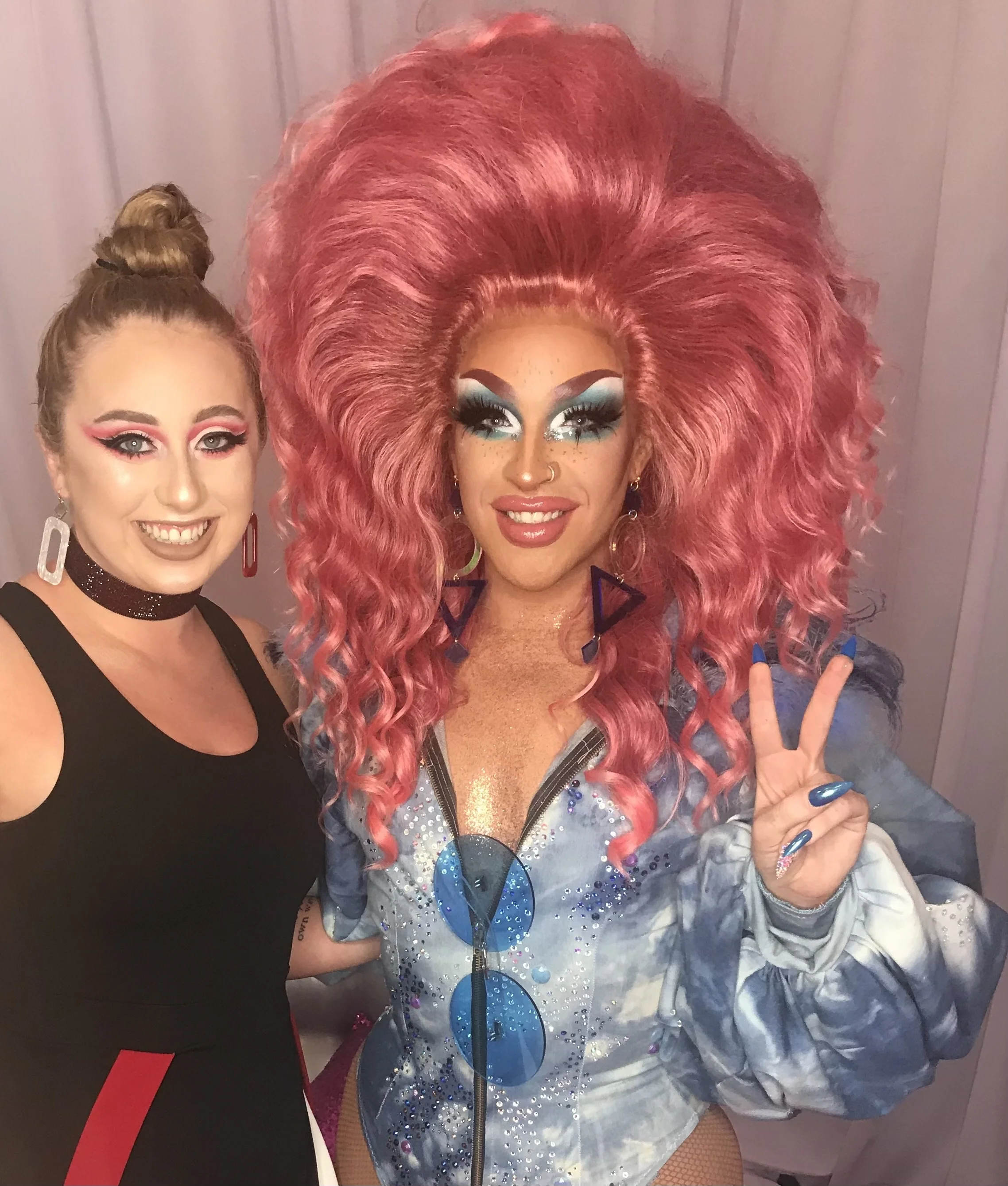 Myself and Ariel Versace, RuPaul's Drag Race contestant 