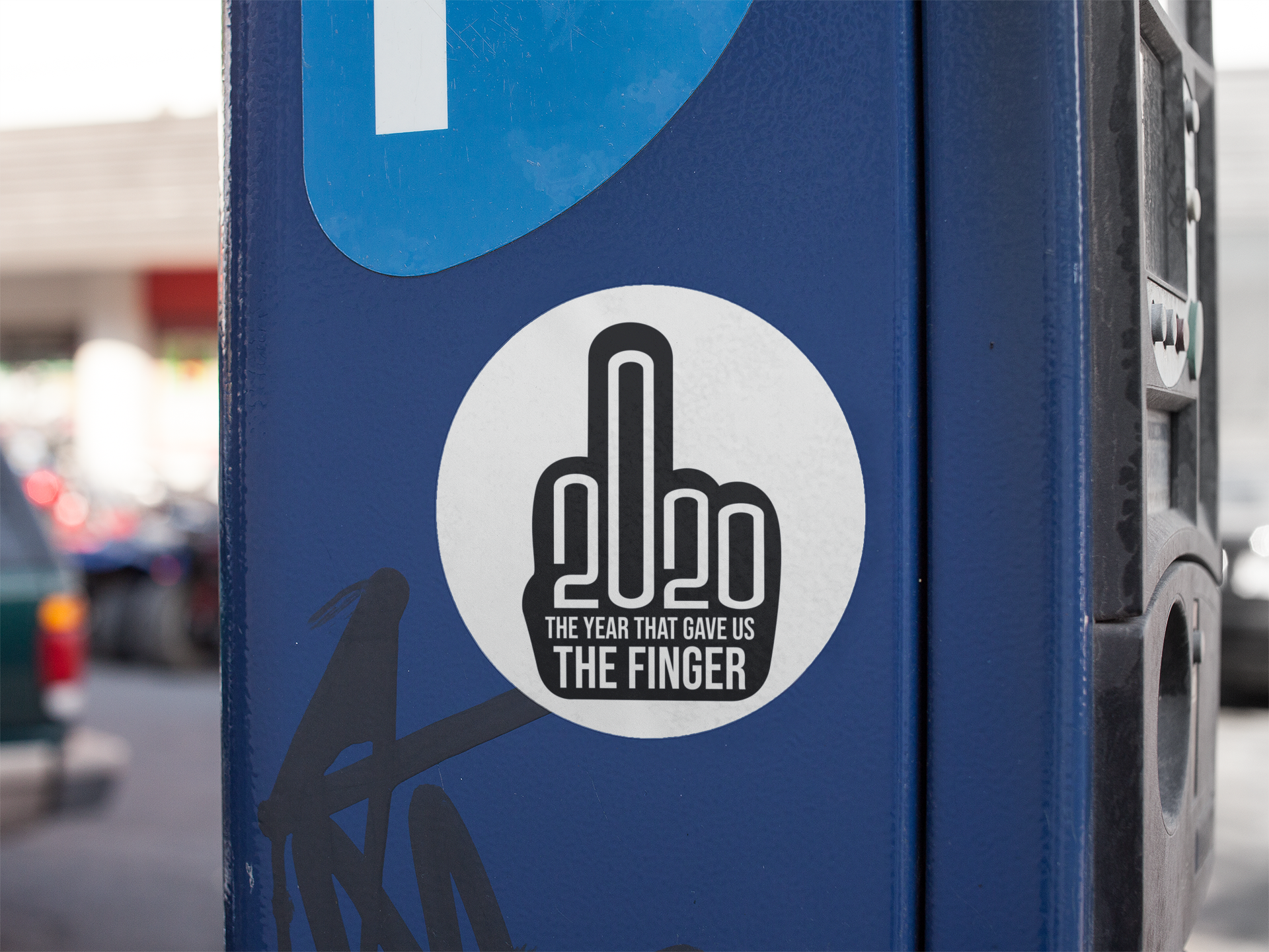 round-sticker-on-a-blue-parking-meter-mockup-a14341.png