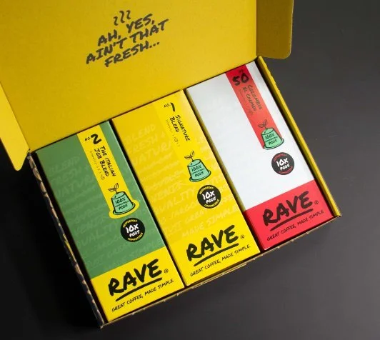 100% compostable and packed in-house, RAVE coffee pods are so fresh and so green