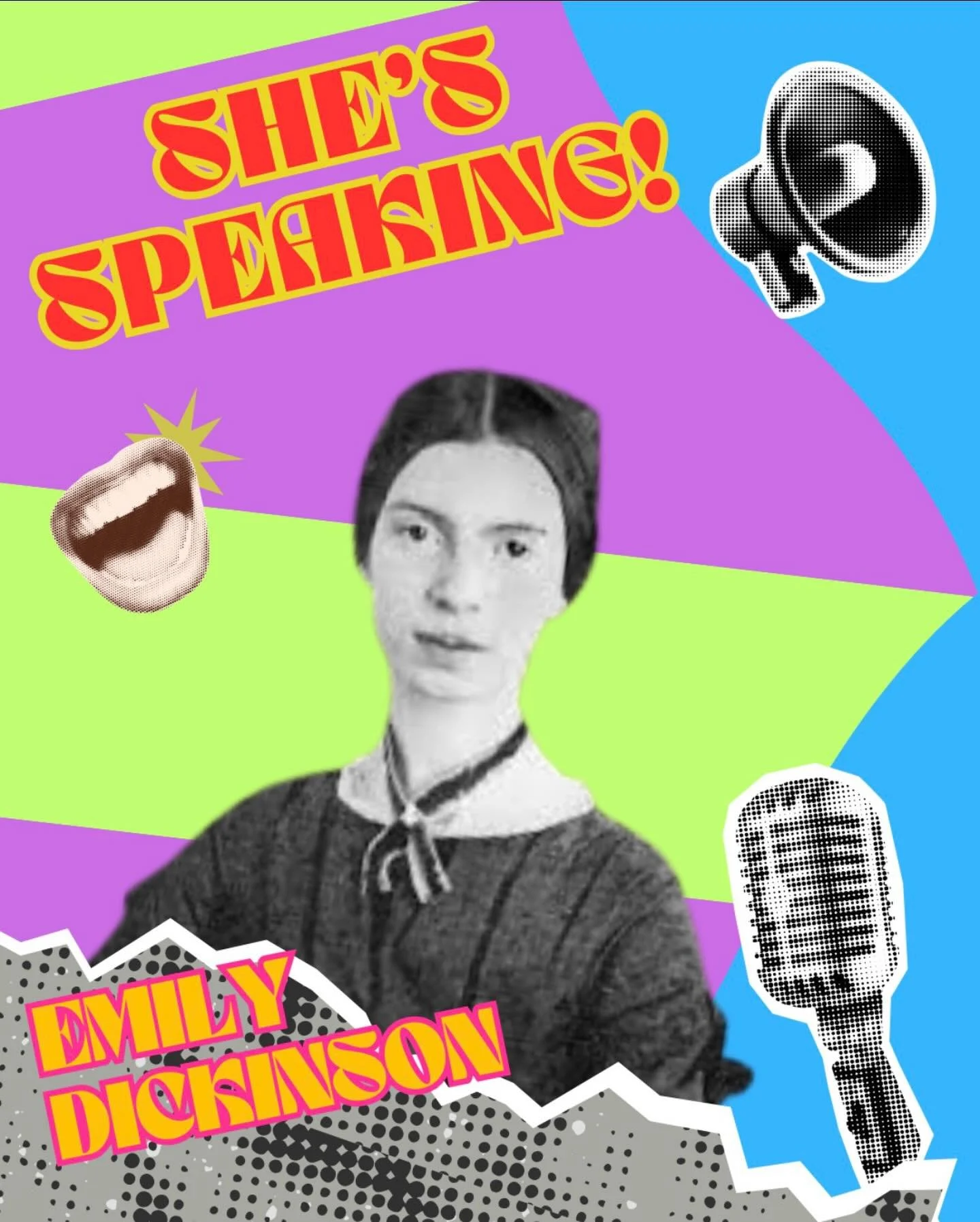 Ellen Fishman&rsquo;s new work, 🎶She&rsquo;s Speaking!, A work for clarinet and interactive media that reanimates archival recordings of women&rsquo;s voices and women&rsquo;s poetry.💥💥

📙📗Emily Dickinson is one of our featured poets!📕📘