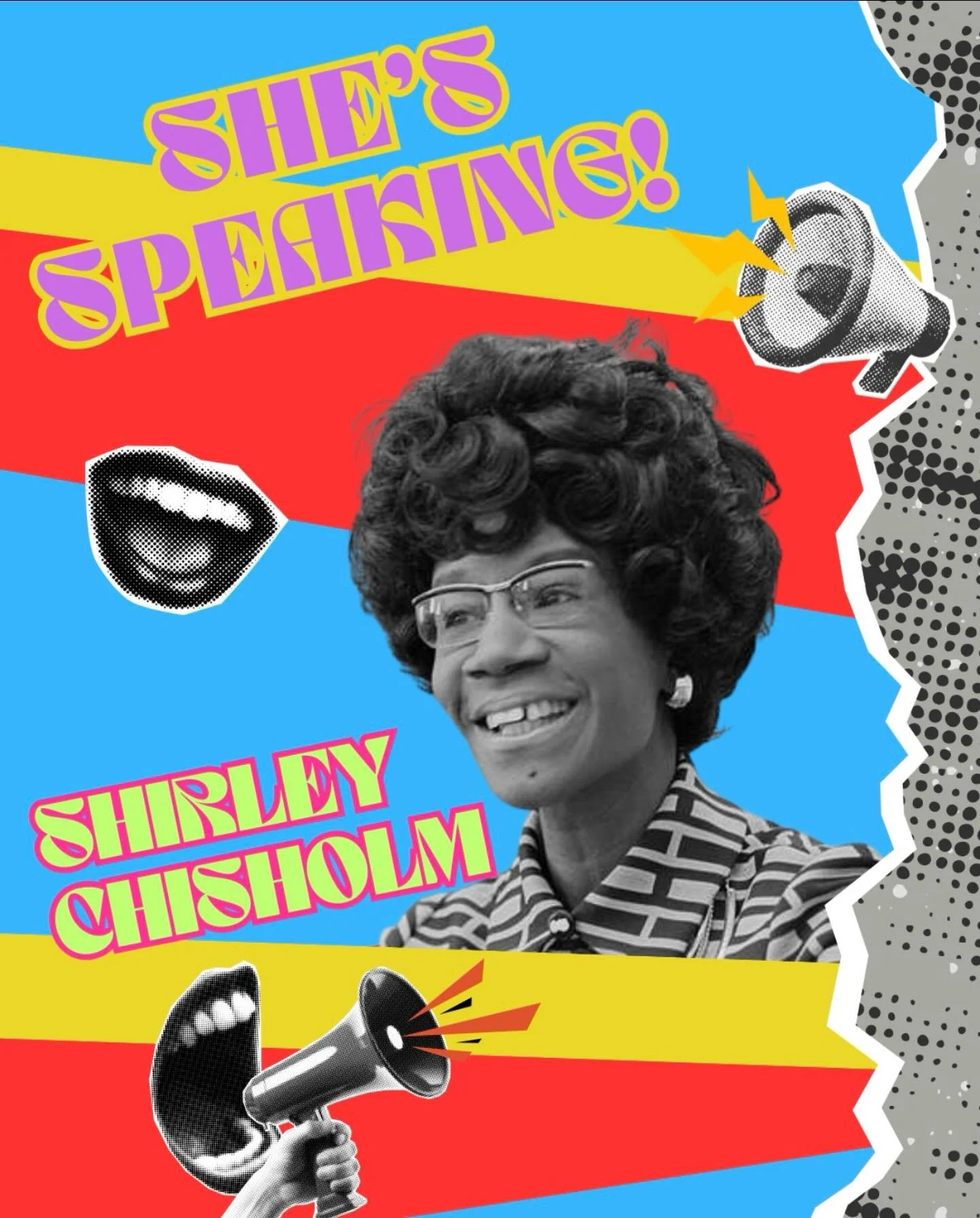 💥Shirley Chisholm is another featured voice for She&rsquo;s Speaking! by Ellen Fishman.

Shirley Chisholm was a history maker. She was the first black woman to be elected into Congress in 1968 and the first Black candidate  to run for president in 1