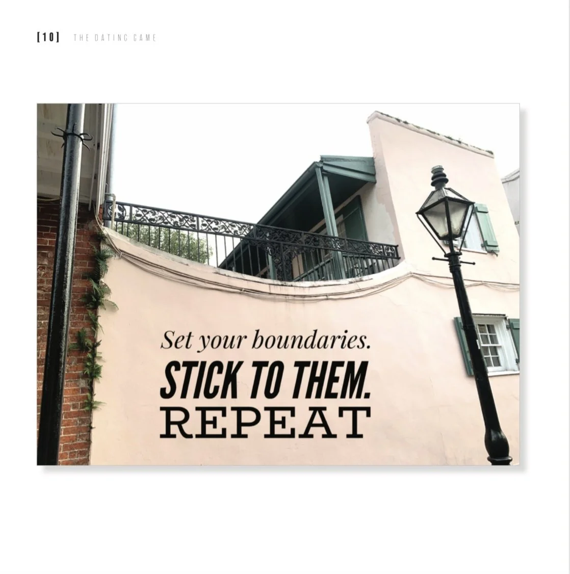 Stick to your boundaries