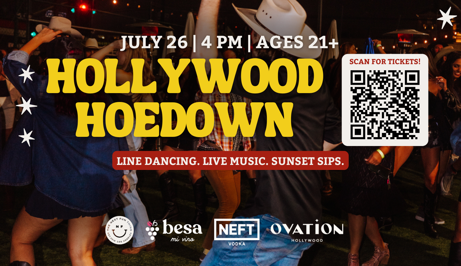 Sunset Sips & Boot Scootin’ Fun at Hollywood Hoedown!