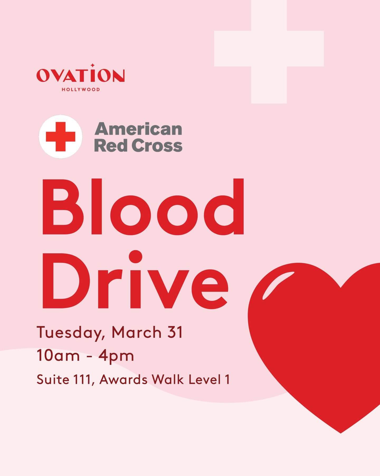 We&rsquo;ve teamed up with the @americanredcross to make it easy for you to roll up your sleeves and be a hero in our own community. Whether you&rsquo;re a regular donor or it&rsquo;s your first time, every drop makes a difference right here in LA!  