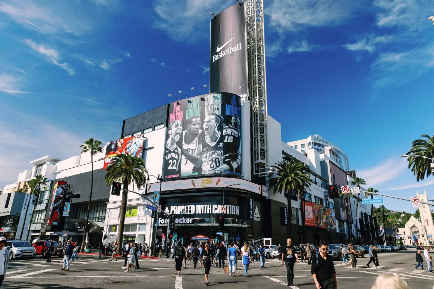 🏀🔥 GAME ON, HOLLYWOOD.

Nike Basketball x Foot Locker have transformed the iconic corner of Ovation Hollywood into an immersive hoop experience &mdash; bold visuals, elevated product moments, and a statement that says it all:

Icons Don&rsquo;t Pla