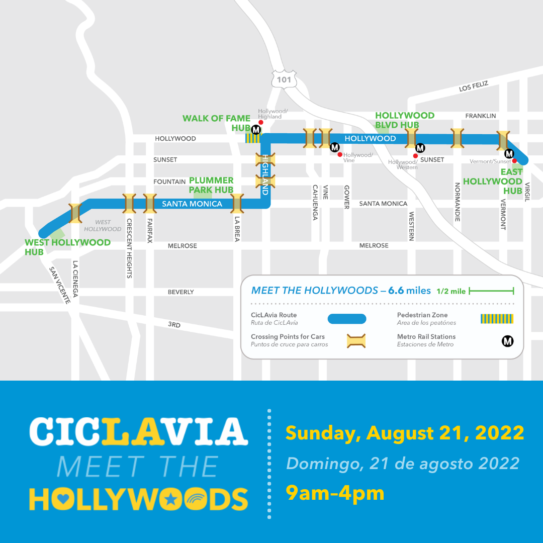 CicLAvia Meet the Hollywoods — Ovation Hollywood