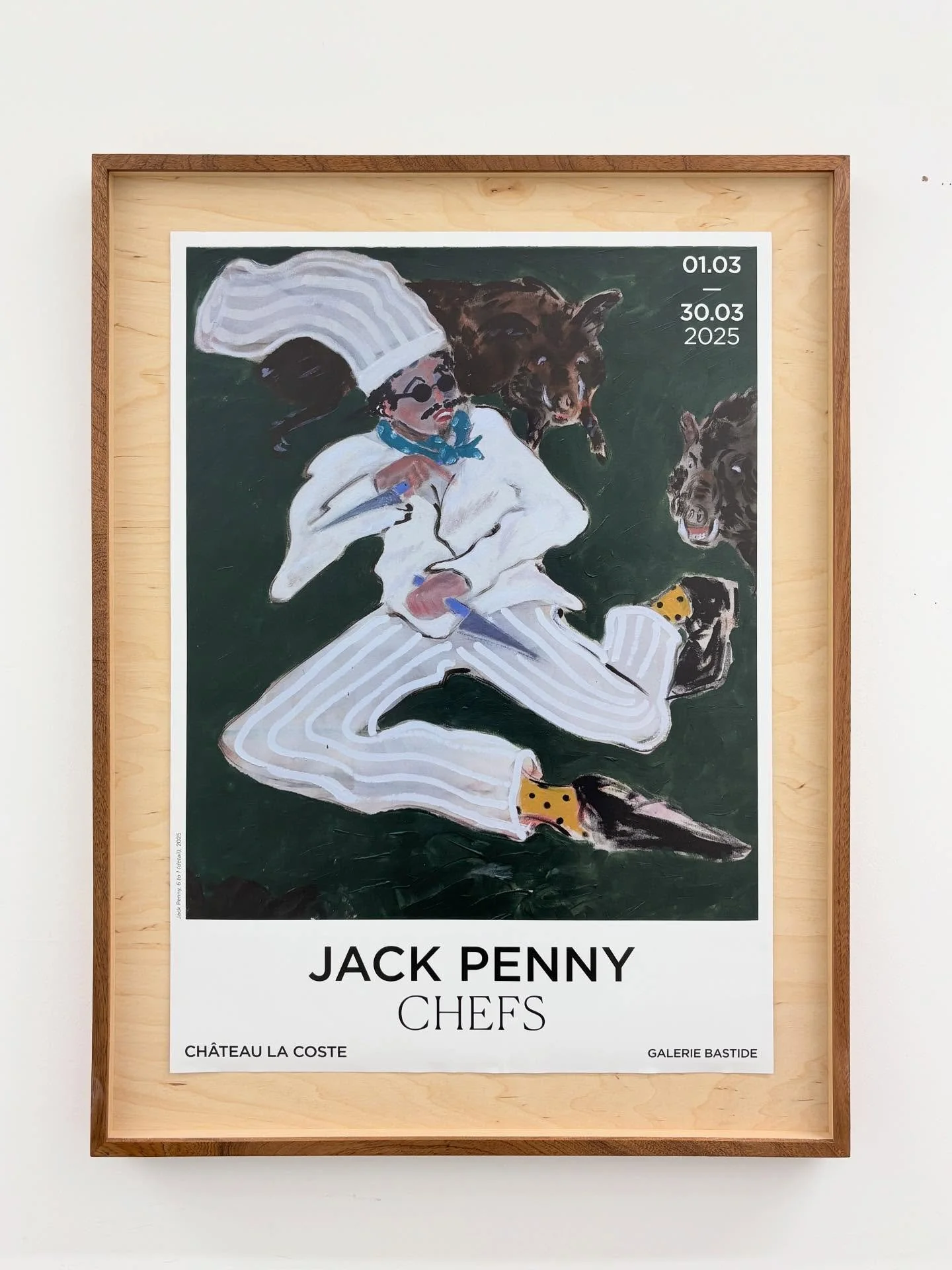 Sapele frame with Birch interior for this @jack___penny @chateaulacosteeditions exhibition poster.