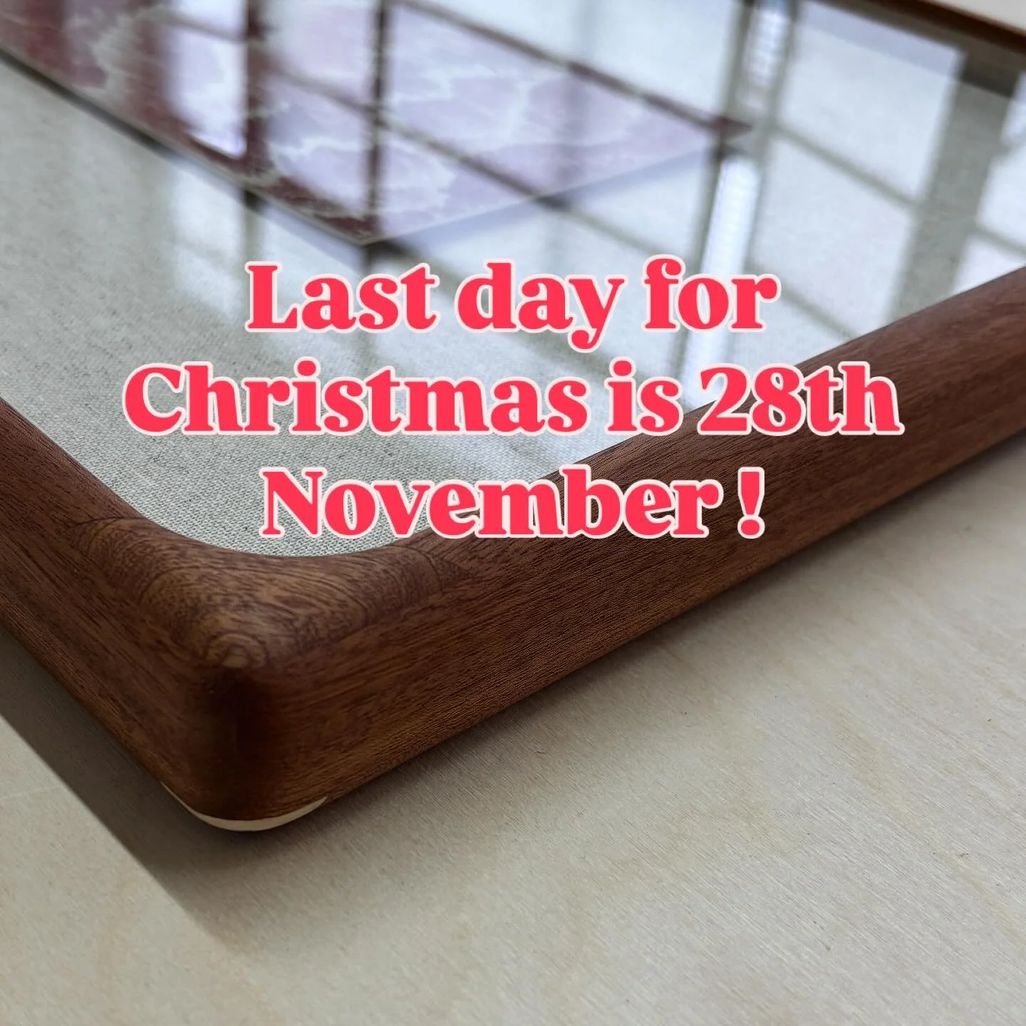 The last day for Christmas orders this year is Friday November 28th. You can book consultations online up until then. Get in touch if you have any questions!

The last day for collection before Christmas will be December 18th.

This year we are offer