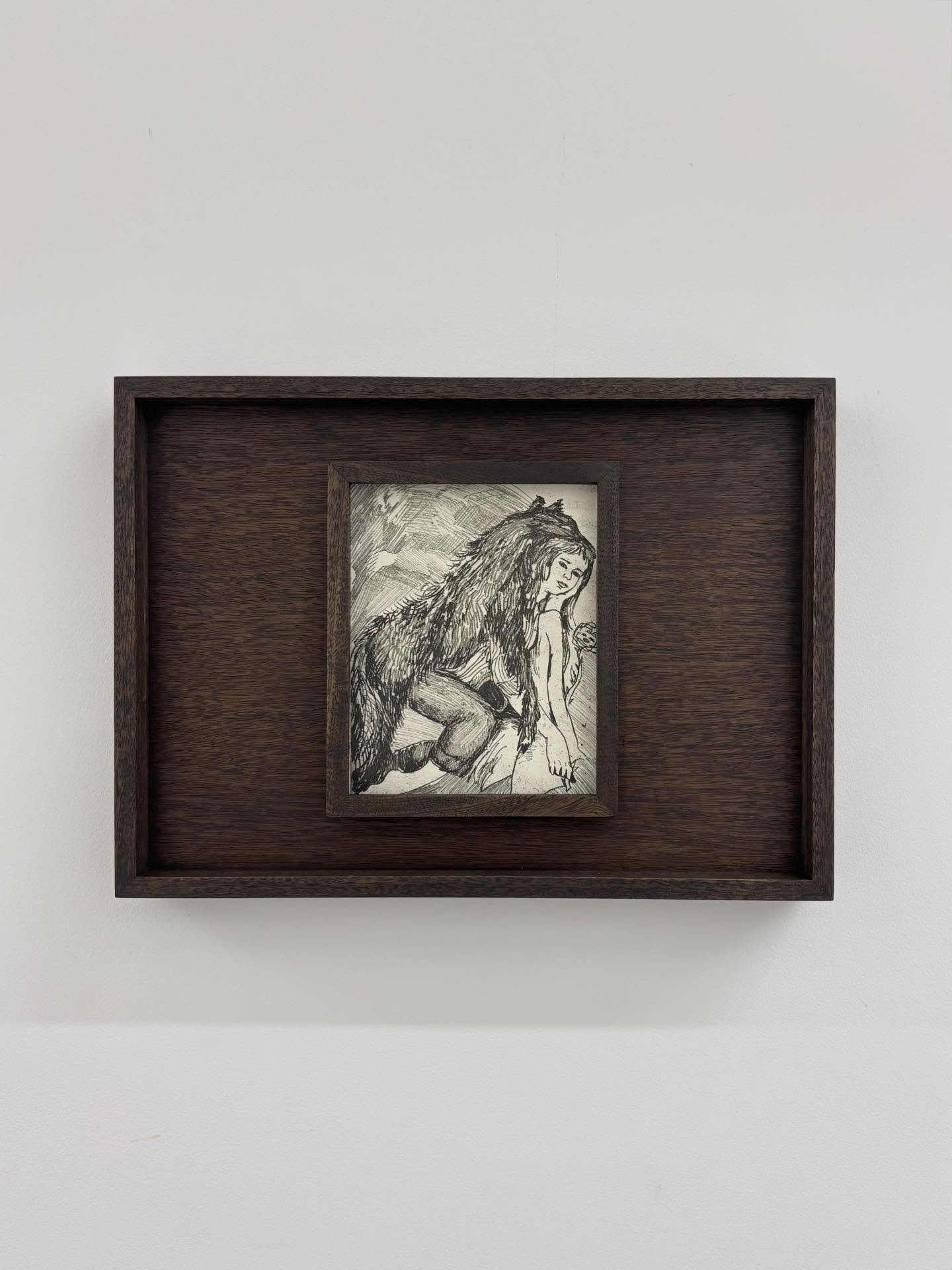 Some @amelie__peace works we framed in a stained sapele wood.