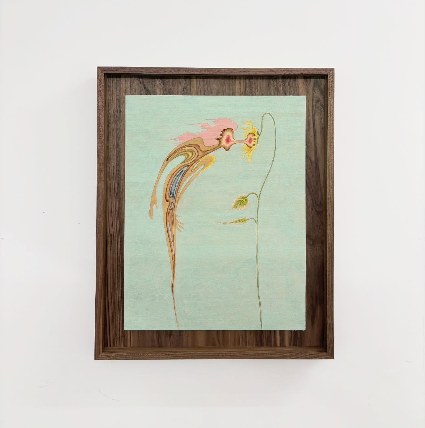 Some lovely walnut for this @mori1227 painting.
Glazed with museum glass.

#beuysframing #bespokeframing #pictureframing #beuys #painting