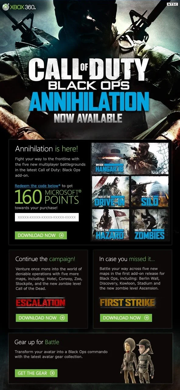Call of Duty Email