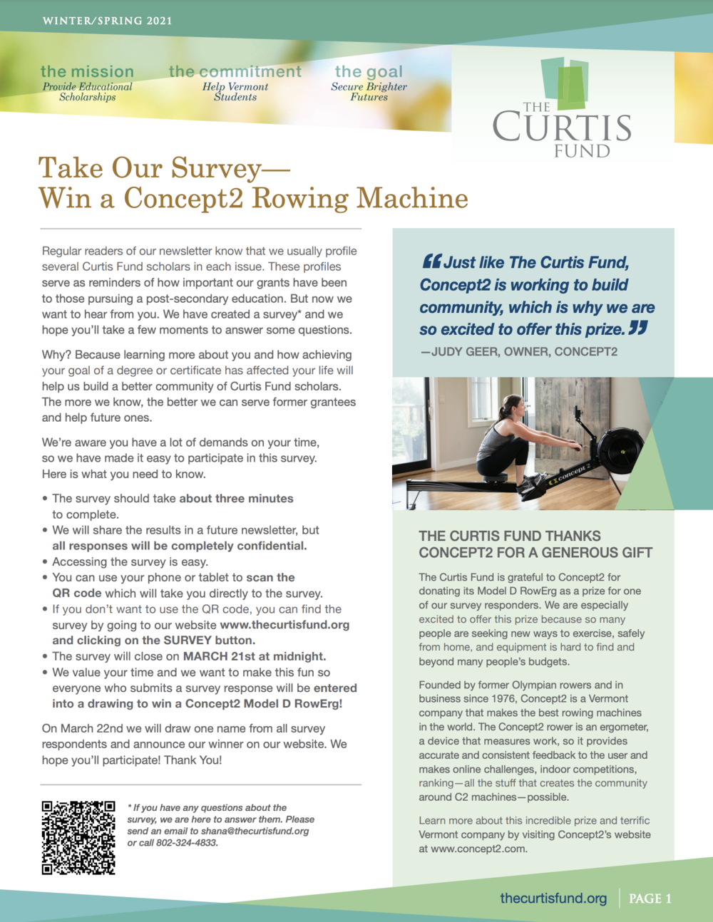 Press Releases — The Curtis Fund