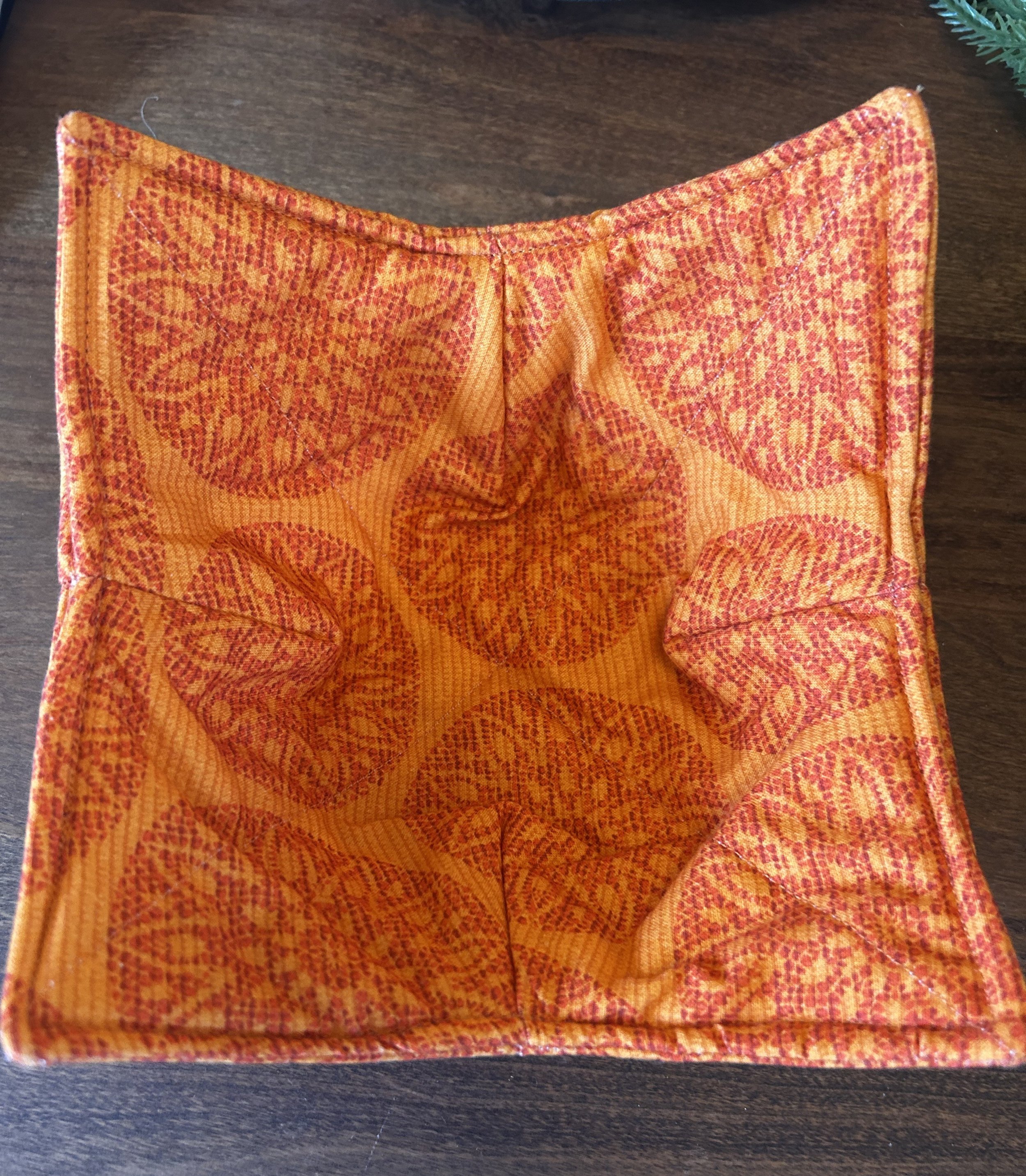 Orange Burst Bowl Cozie