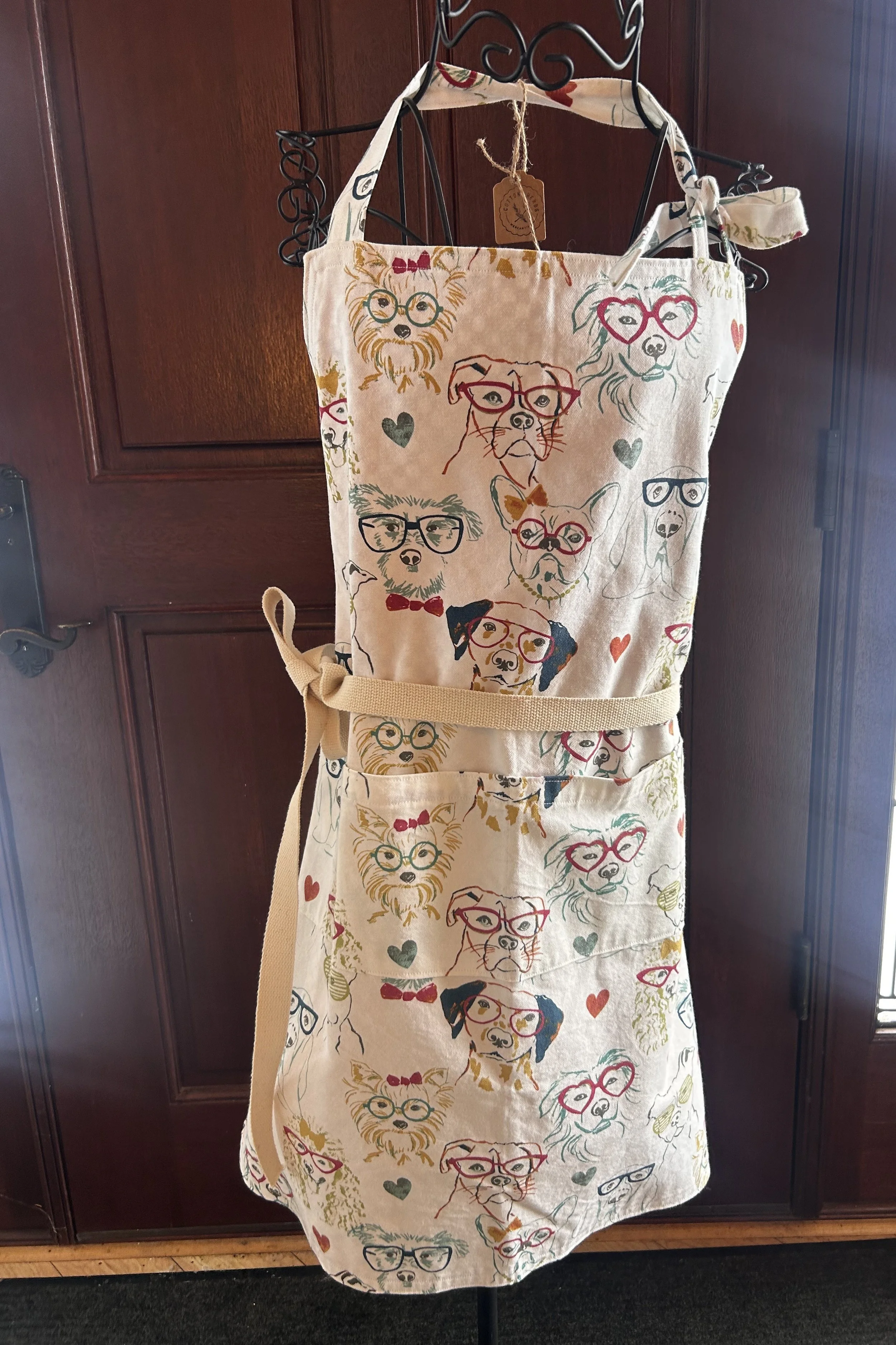Dog Print Apron