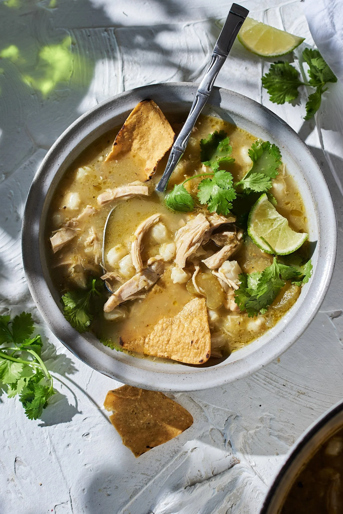 hatch chile chicken pozole. — michelle mcglinn