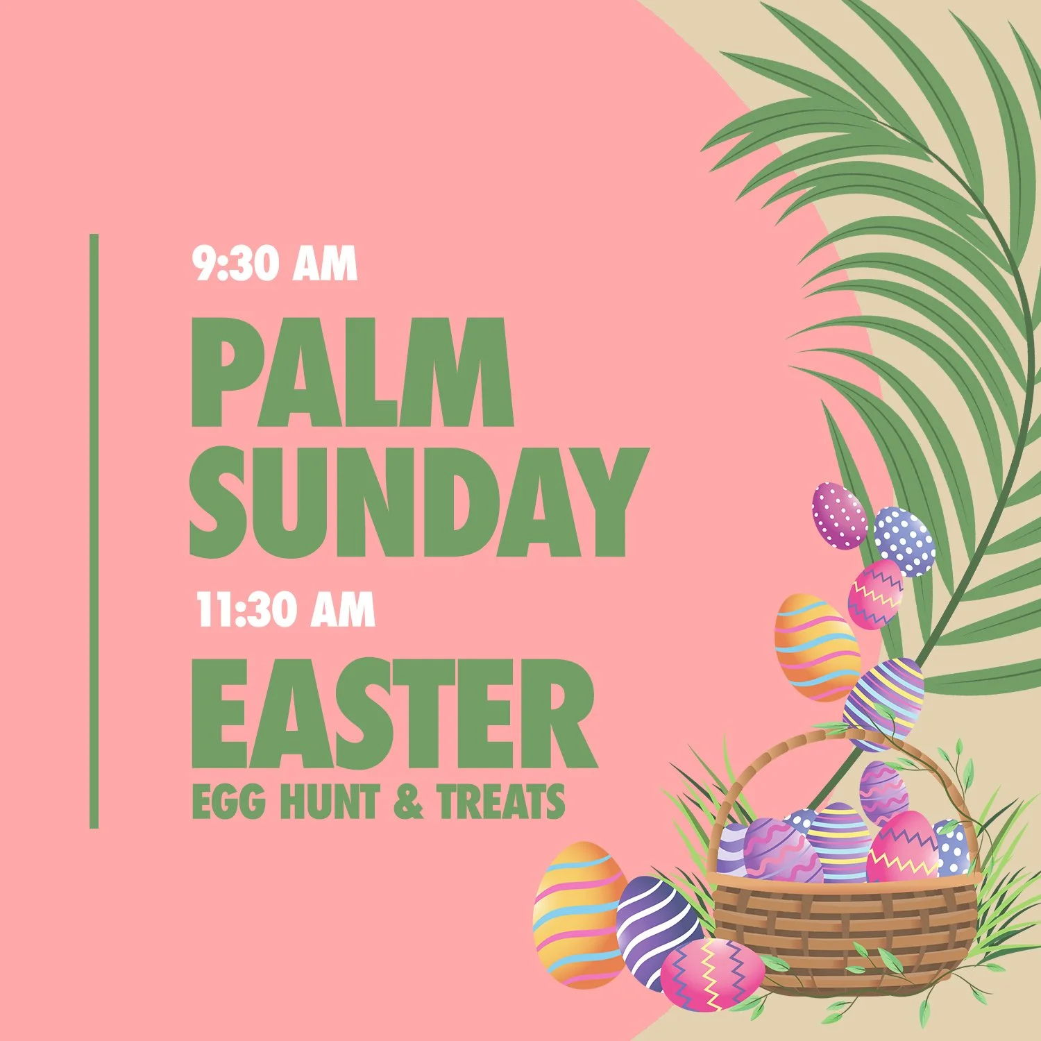 Palm Sunday &amp; Easter Egg Hunt