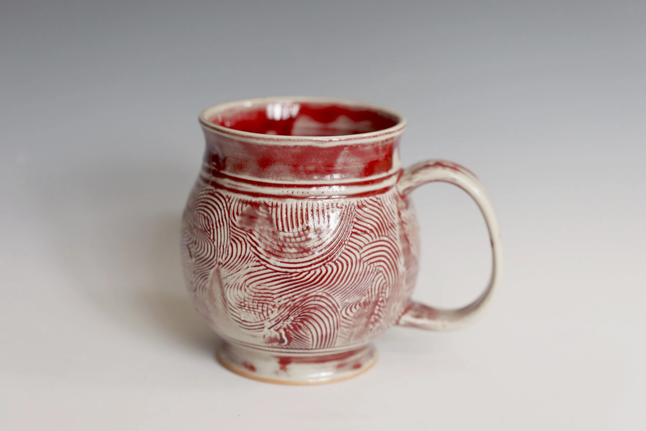 Flame-Kissed Red Intuition Mug