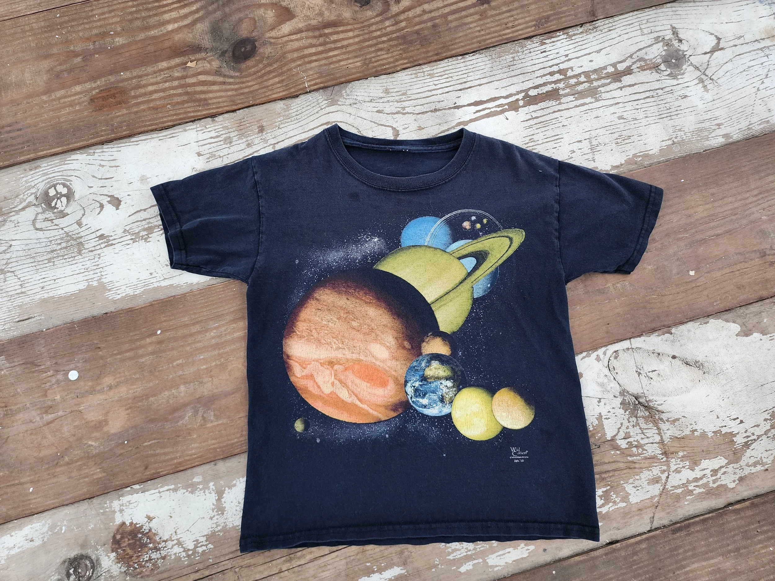 Vintage Kid's Space Shirt size Medium 7/8 yo