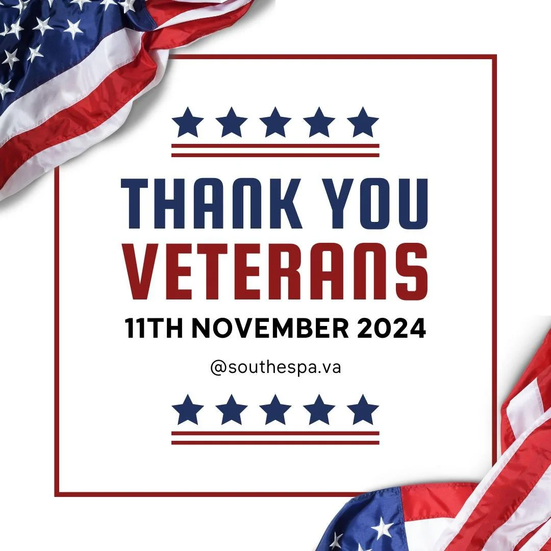 Today, we honor all who have served. 🇺🇸 At Sou the Spa, we are grateful for our veterans' courage and sacrifice. ❤️🤍💙 #VeteransDay #SouTheSpa #ThankYouForYourService #MerrifieldVA&quot;