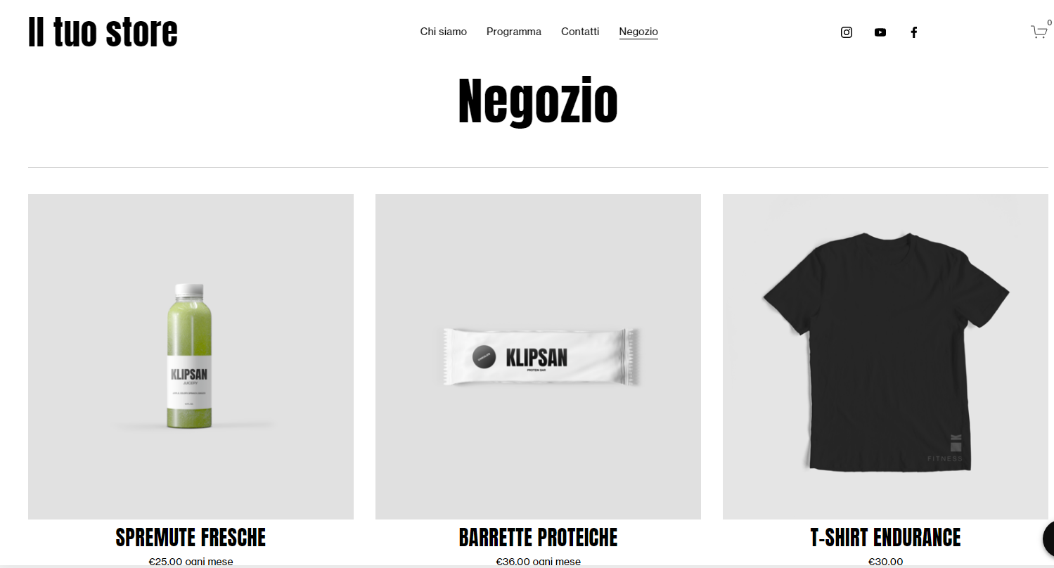 Vendita mirata con prodotti specifici 