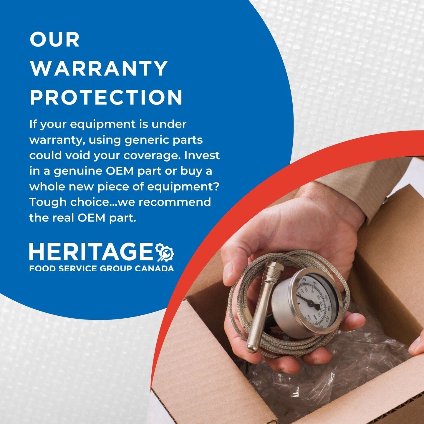 Our Warranty Protection ⁠
⁠
If your equipment is under warranty, using generic parts could void your coverage. Invest in a genuine OEM part or buy a whole new piece of equipment? Tough choice...we recommend the real OEM part.⁠
⁠
For great parts, amaz