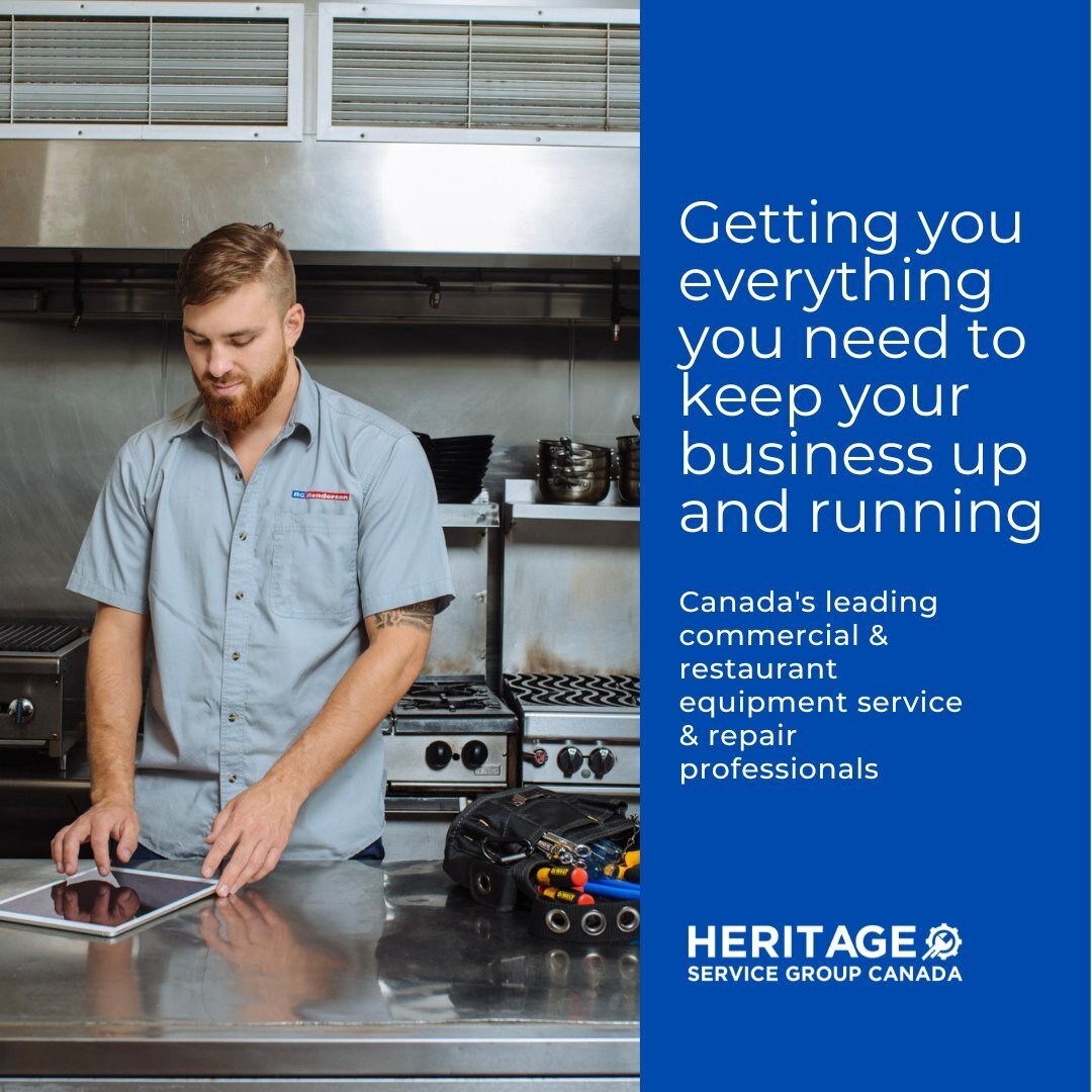 Getting you everything you need to keep your business up &amp; running! ⁠
⁠
We are Canada's leading commercial &amp; restaurant equipment service and repair professionals!⁠
⁠
Contact us today by calling 1.800.665.2655 or visiting heritageservicegroup