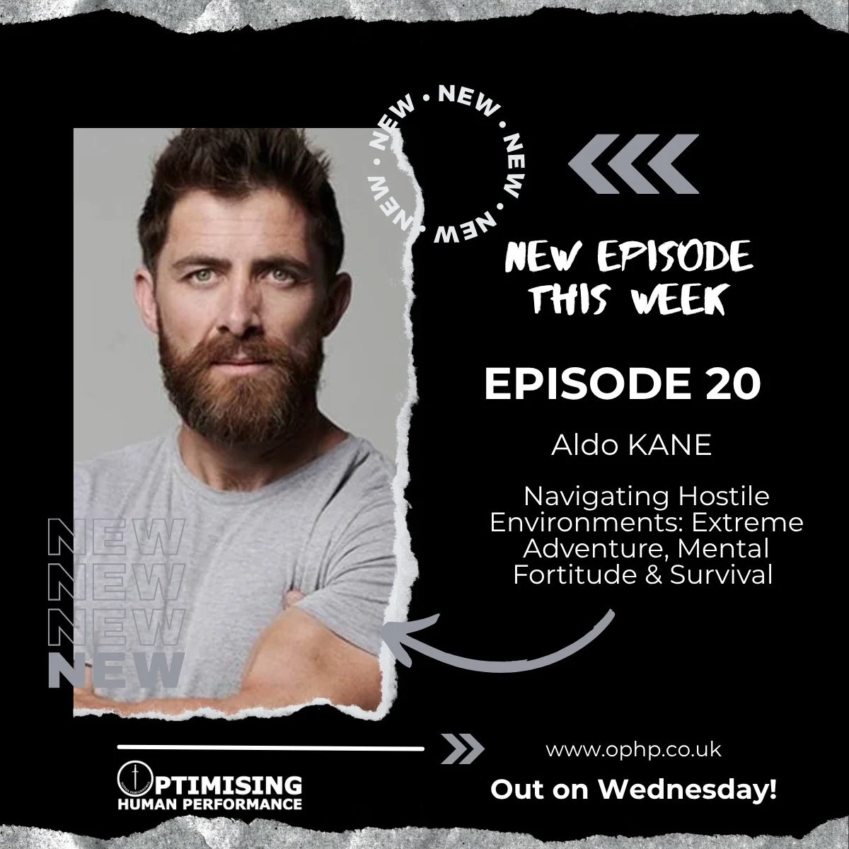 This week on the podcast: 

The second-best beard to appear on the Optimising Human Performance podcast, world record-breaking adventurer, TV star and all-around good guy - Aldo Kane!

From treacherous active volcanoes to challenging big wall climbs.