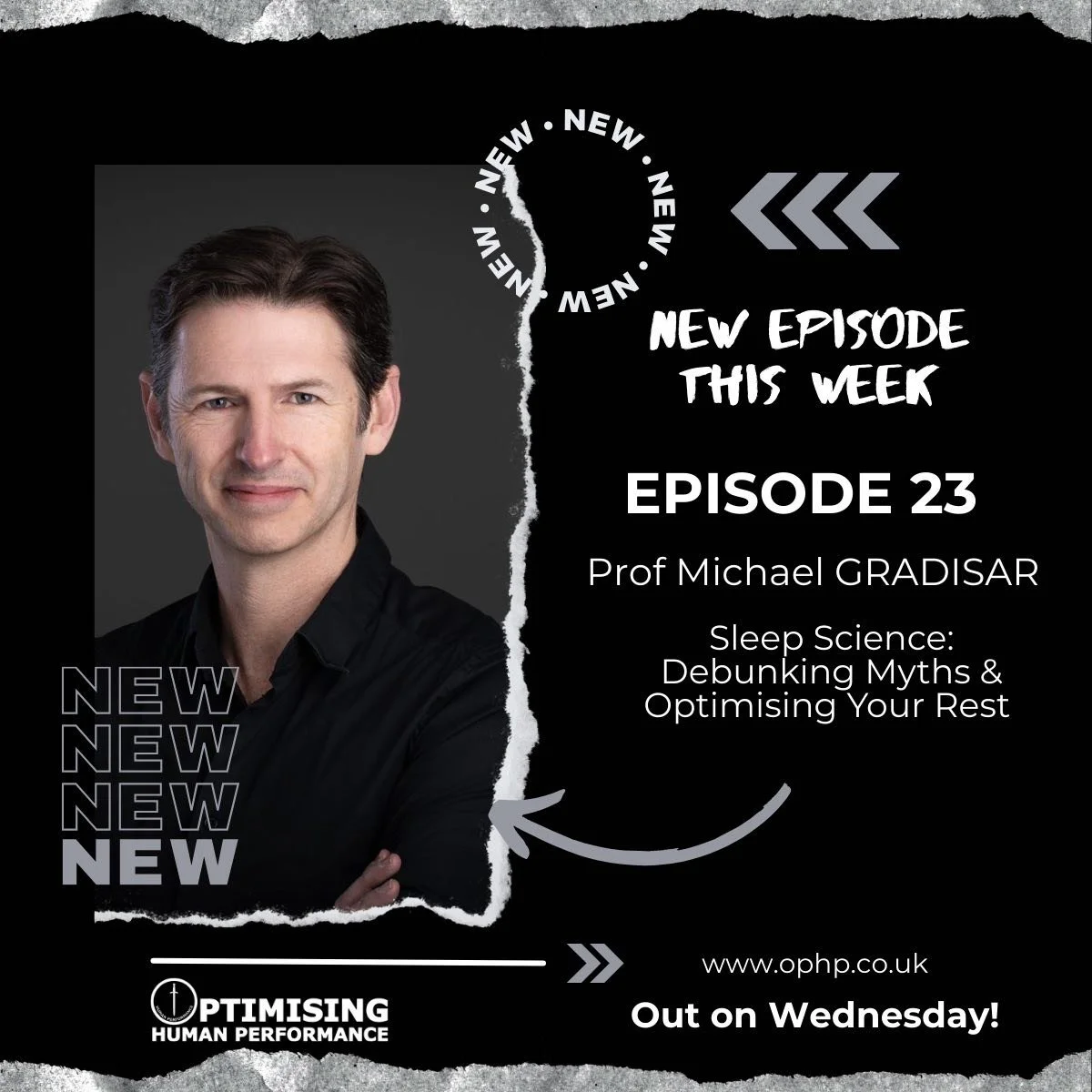 Out this week. If you live to 90 you spend about 30 years of your life asleep - do yourself a favour and take 45 minutes out of your day to listen to this episode to make those 30 years better #ophp #ophppod #humanperformance #mentalhealth #sleep
