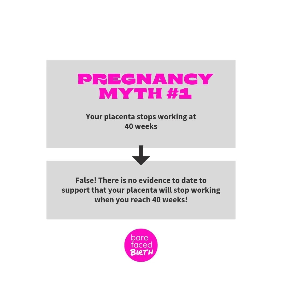 Pregnancy Myth 101

You will discover so many myths when you start to find understand and find out about pregnancy &amp; birth.

This is one of my favourites that's often used to coerce someone to book an induction ( have experienced this with client